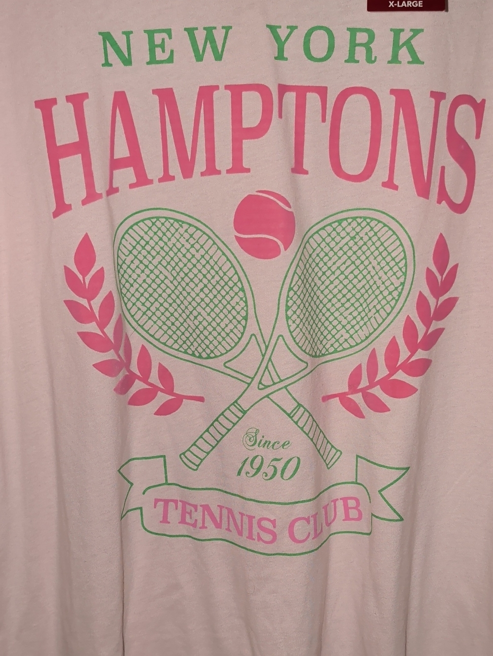 H.I.S. International Hamptons Tee Size XL Light Pink NWT - Picture 2 of 8